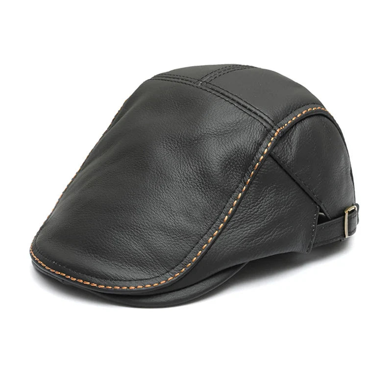 Freiburg Genuine Leather Duckbill Flat Cap