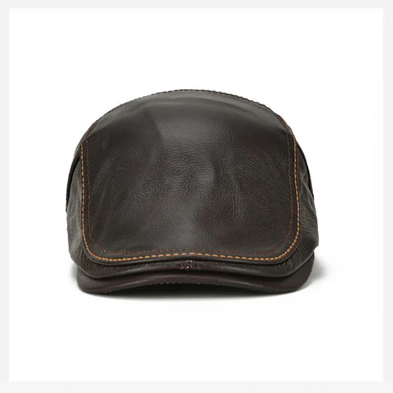 Freiburg Genuine Leather Duckbill Flat Cap