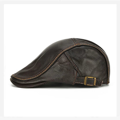 Freiburg Genuine Leather Duckbill Flat Cap