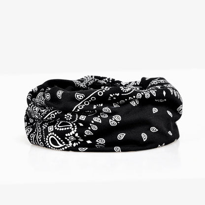 Floral Cashew Cotton Snood Beanie