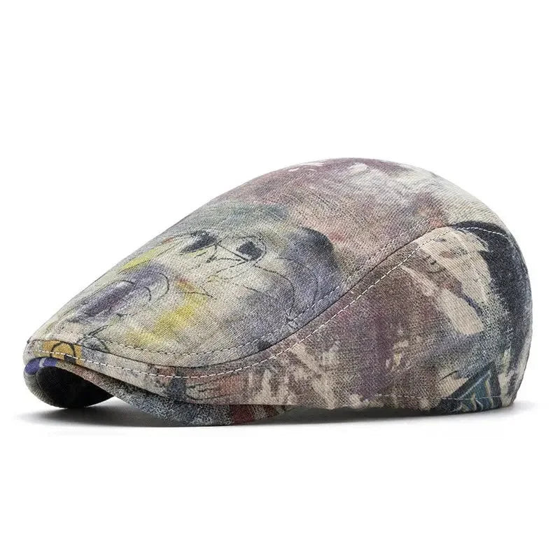 Fournier Paint Stains Cotton Flat Cap