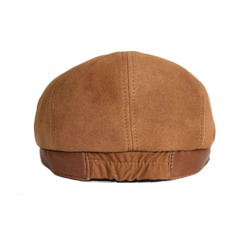 Frampton Genuine Leather Newsboy Cap