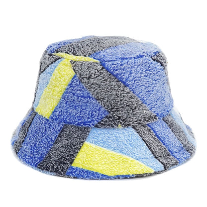 panels-multicolor-furry-fisherman-headwear-winter
