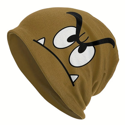 Goomba Face Brown Beanie