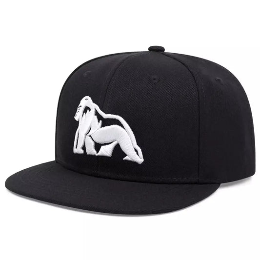 Gorilla Black Snapback Cap