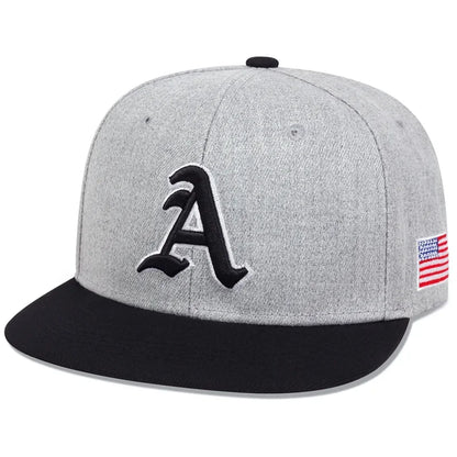 Gothic A Letter USA Snapback Cap