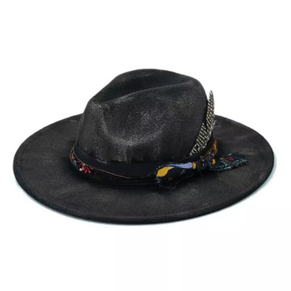 Hereford Retro Handmade Burned Fedora Hat