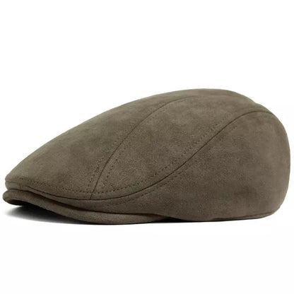 Ivy Suede Flat Cap