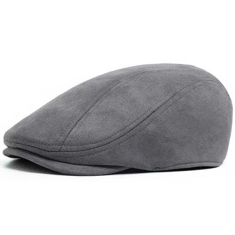 Ivy Suede Flat Cap