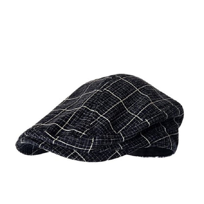 J&J Vintage Plaid Flat Cap