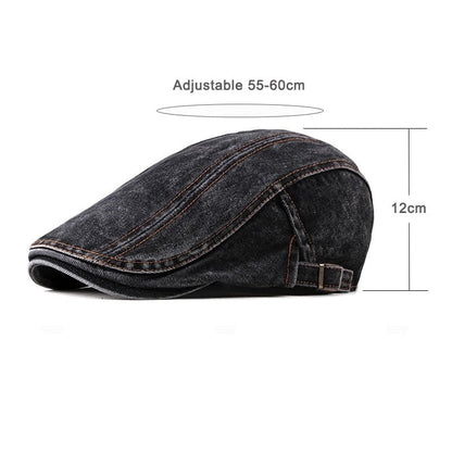 J&L Denim Cotton Flat Cap