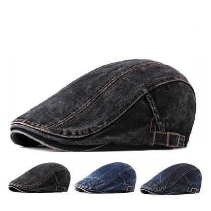 J&L Denim Cotton Flat Cap