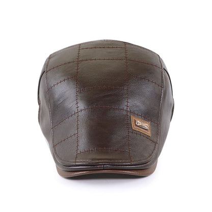 Jamont Leather Flat Cap