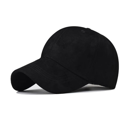Kansas Suede Curved Baseball Cap
