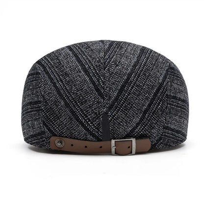 Kennedy Striped Flat Cap