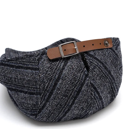 Kennedy Striped Flat Cap