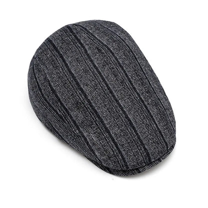 Kennedy Striped Flat Cap