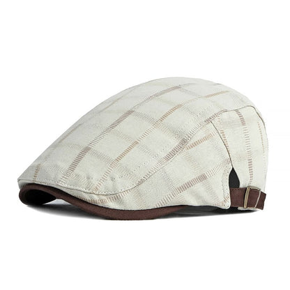 Kerouac Plaid Cotton Flat Cap