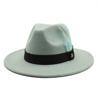 Killeen Feather Wool Fedora Hat