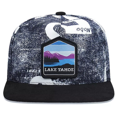 Lake Tahoe Cotton Snapback Cap