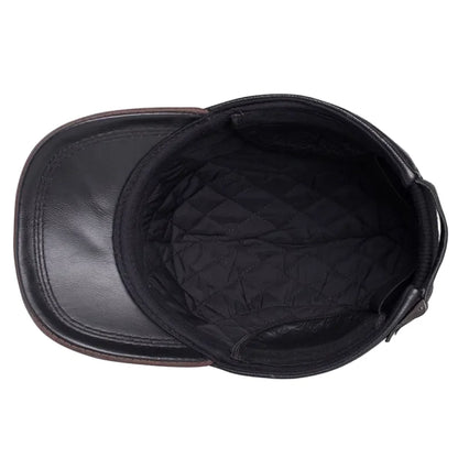 LeBlanc Earflaps Genuine Leather Baseball Cap