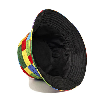 men-women-colorful-mosaic-print-dual-sided-cap
