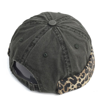 Leopard Cotton Brimless Docker Cap