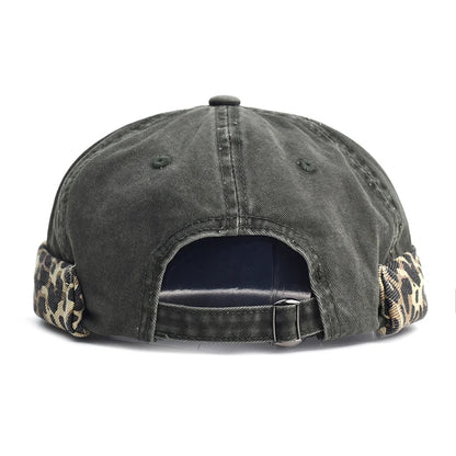 Leopard Cotton Brimless Docker Cap