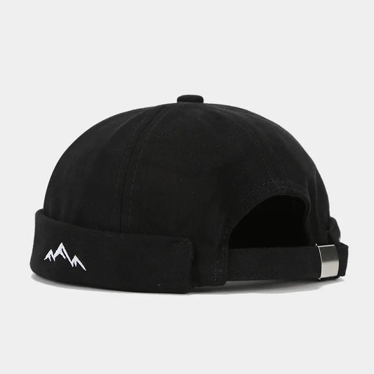 Mountain Silhouette Cotton Docker Cap