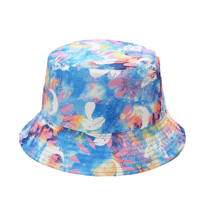 psychedelic-multicolor-abstract-adjustable-reversible-cotton-fisherman-headwear