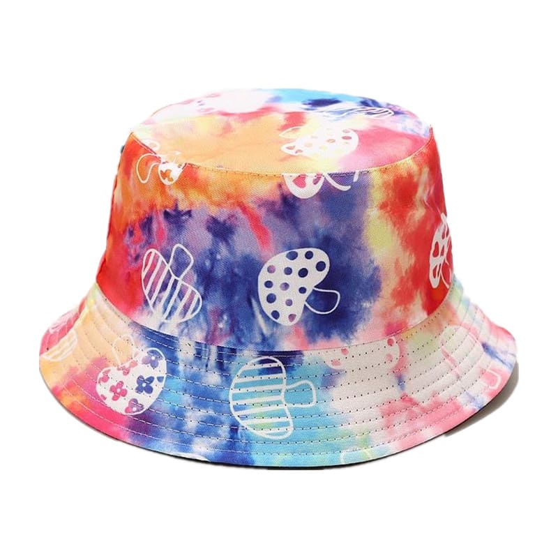 psychedelic-multicolor-abstract-adjustable-reversible-cotton-fisherman-headwear