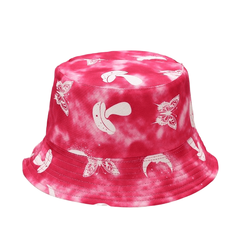 psychedelic-multicolor-abstract-adjustable-reversible-cotton-fisherman-headwear