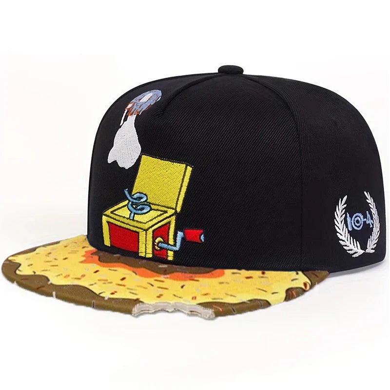 Music Box Donut Bitten Snapback Cap