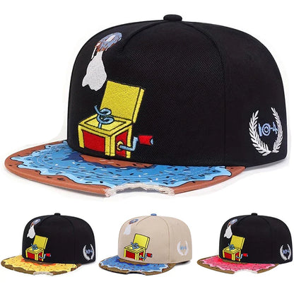 Music Box Donut Bitten Snapback Cap