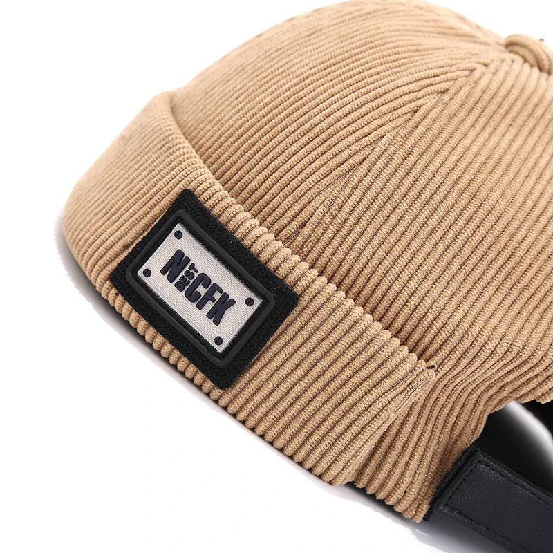 NICFK Corduroy Cotton Docker Cap