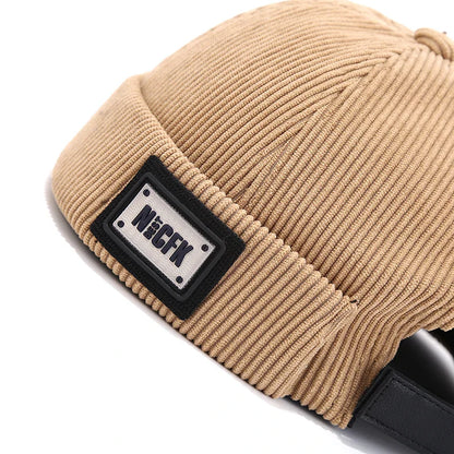 NICFK Corduroy Cotton Docker Cap