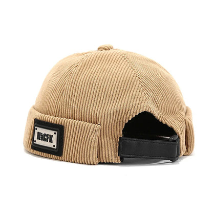 NICFK Corduroy Cotton Docker Cap