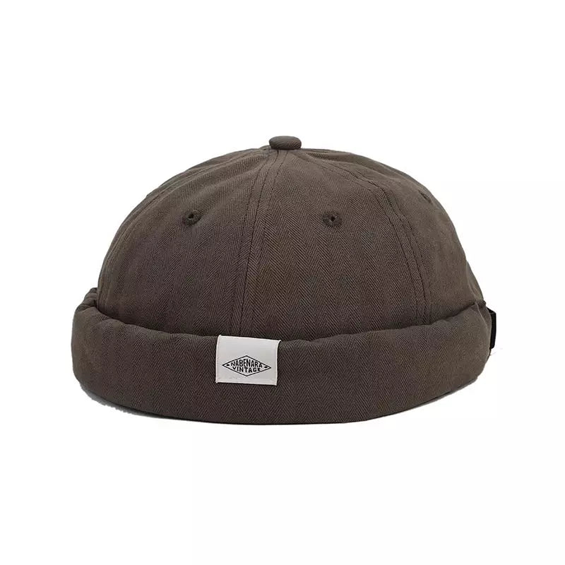 Nabenara Vintage Plain Cotton Docker Cap
