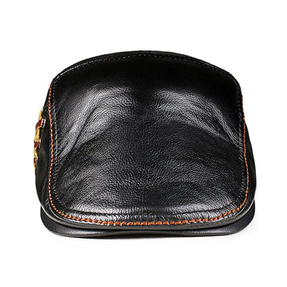 Napoli Genuine Leather Flat Cap