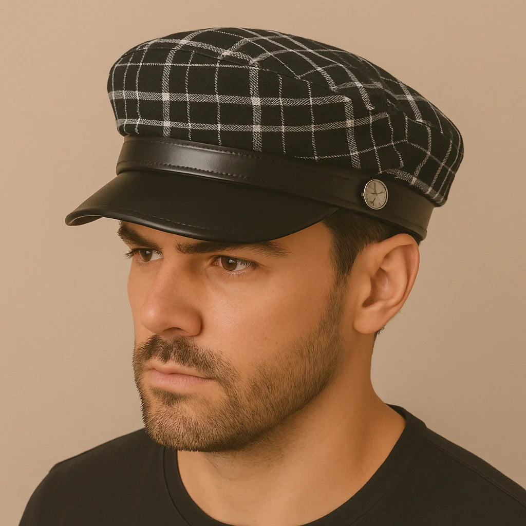 Napoli Genuine Leather Sailor Cap
