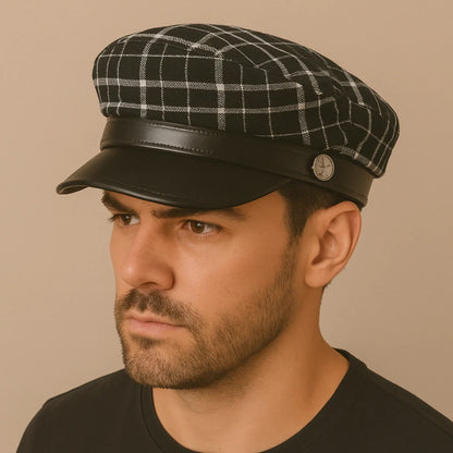 Napoli Genuine Leather Sailor Cap