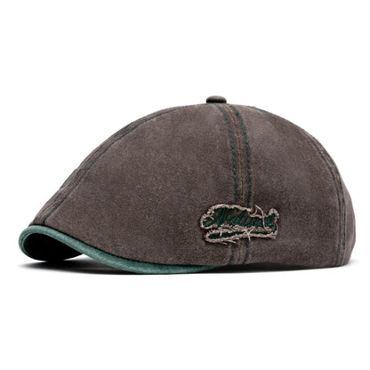 Natural Vintage Cotton Gastby Cap