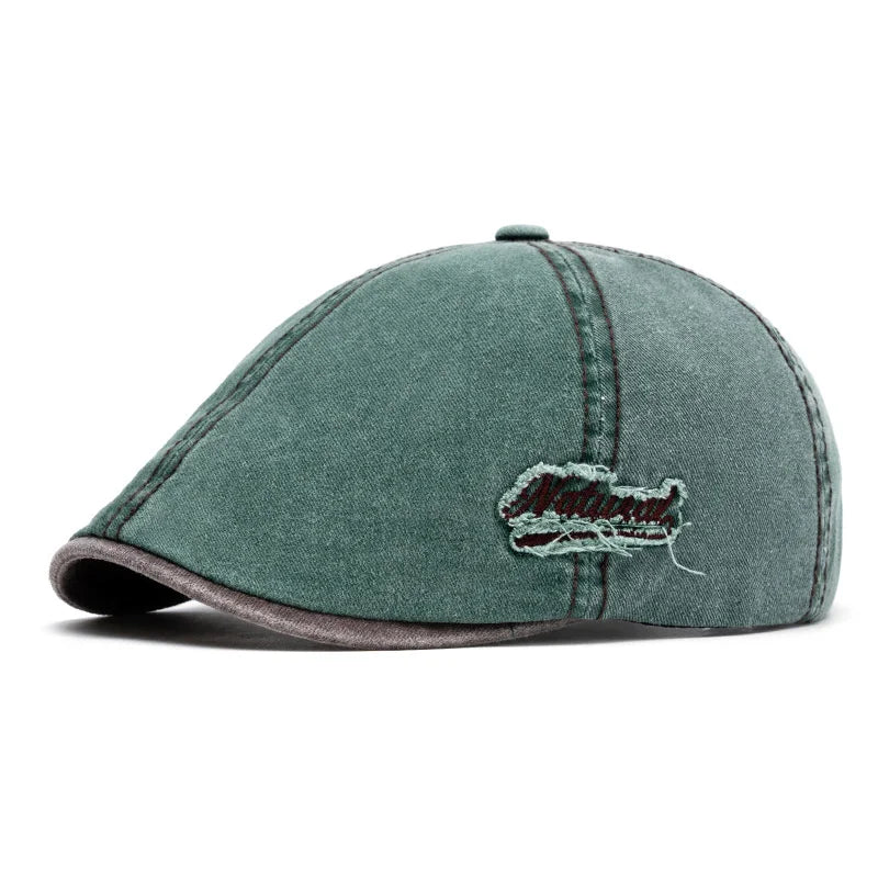Natural Vintage Cotton Gastby Cap