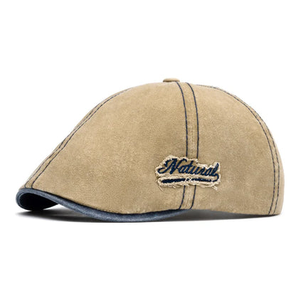 Natural Vintage Cotton Gastby Cap