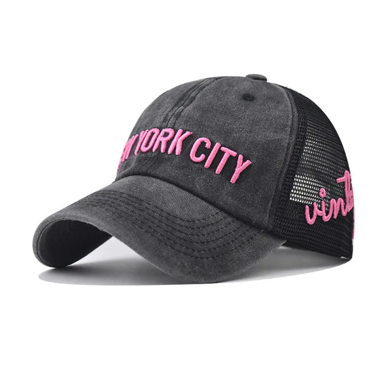 New York City Washed Cotton Trucker Cap