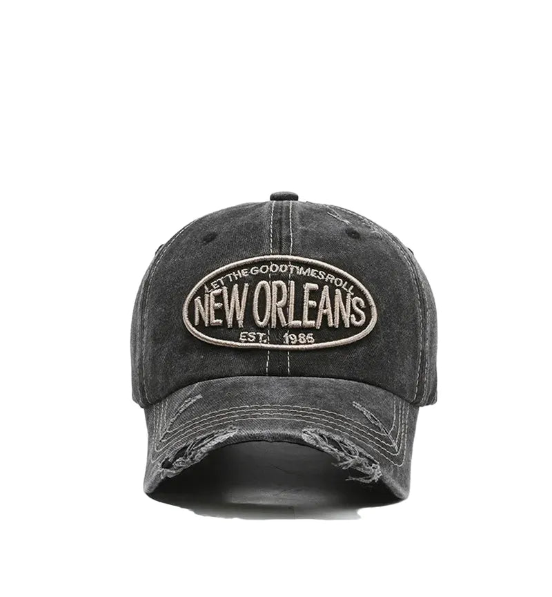 New Orleans Vintage Ripped Baseball Cap