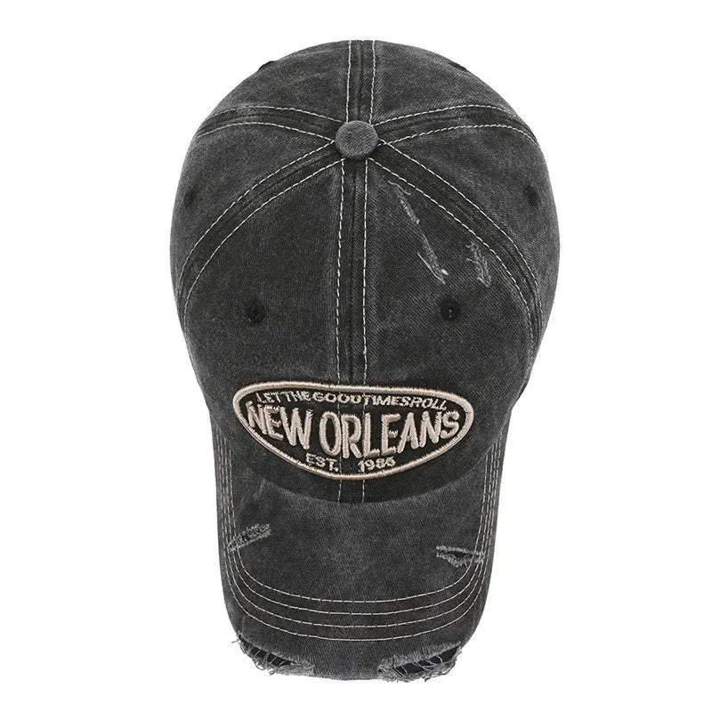 New Orleans Vintage Ripped Baseball Cap