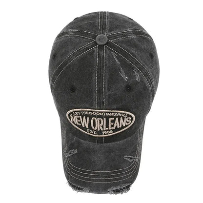 New Orleans Vintage Ripped Baseball Cap