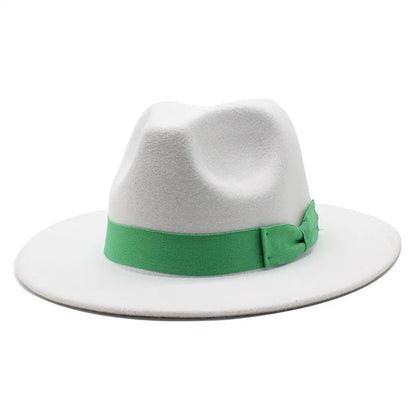 Pahoda White Cotton Fedora Hat