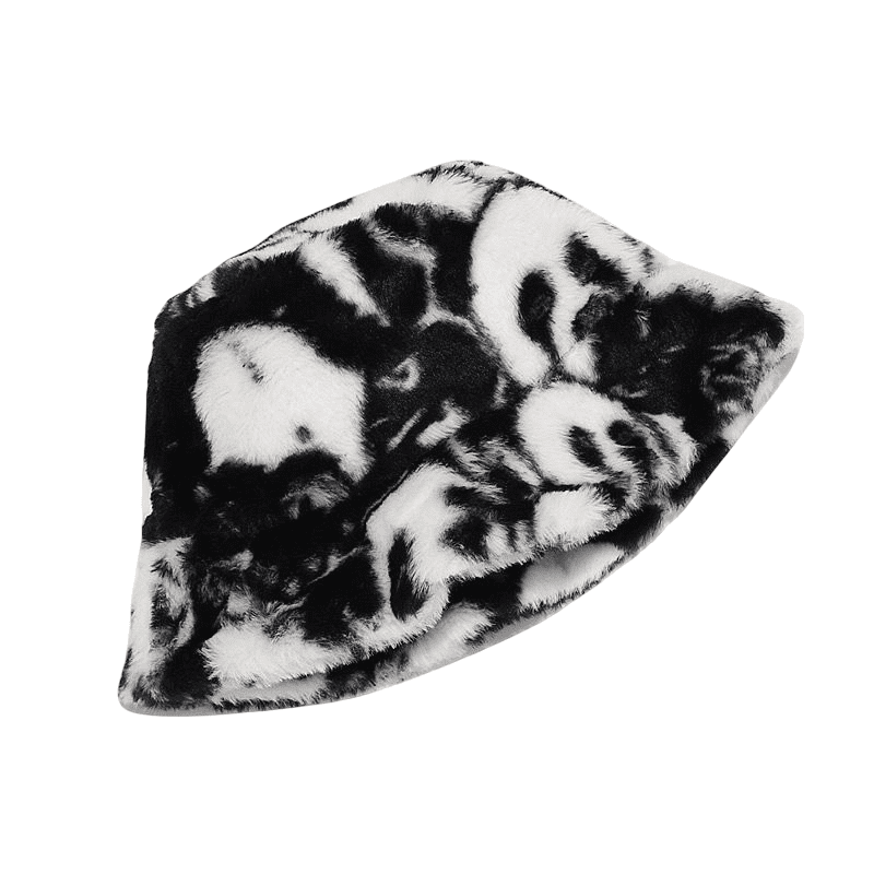 fisherman-headwear-bear-black-white-winter-furry-inner-padded
